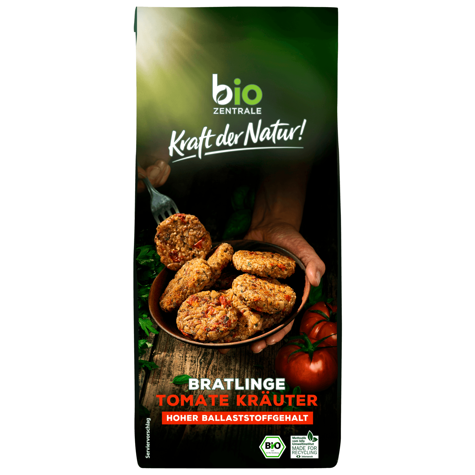 Biozentrale Bio Bratlinge Tomate-Kräuter 300g