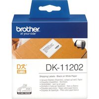 Brother DK-11202 Einzeletiketten (Papier) – 62 x 100 mm, 300 Stk./ Rolle