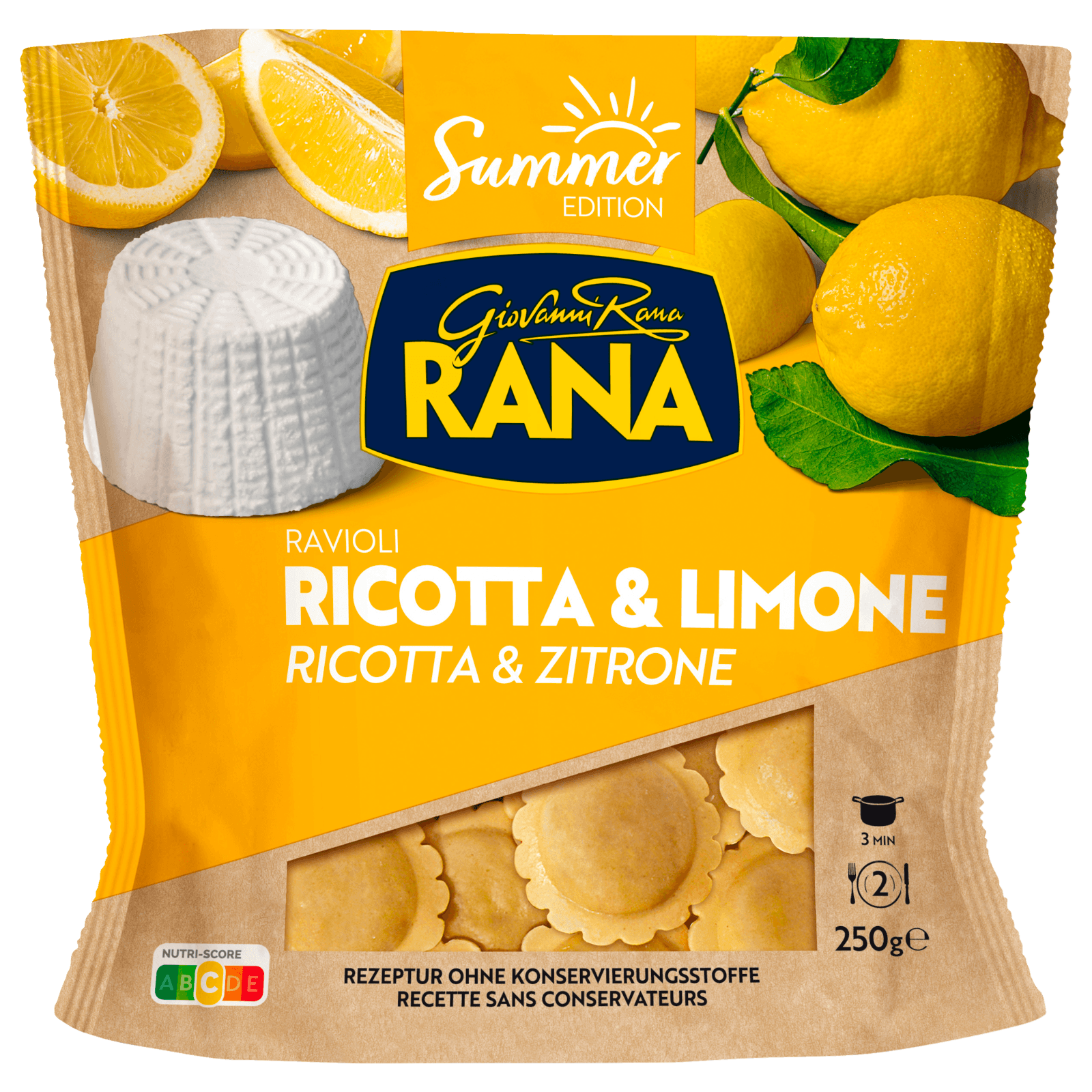 Giovanni Rana Ravioli Ricotta & Limone 250g