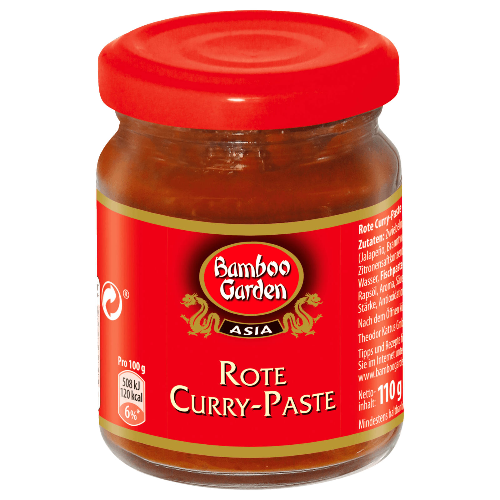 Bamboo Garden Curry-Paste rot 110g