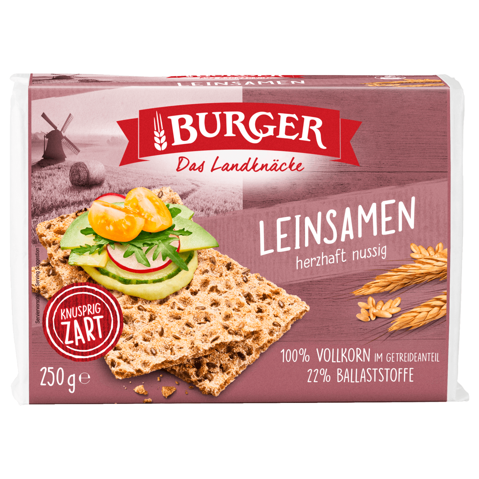 Burger Knäckebrot Leinsamen 250 g