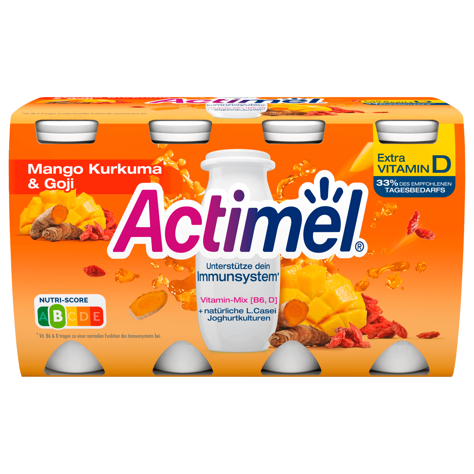 Danone Actimel Mango Kurkuma & Goji Beere 8x100g