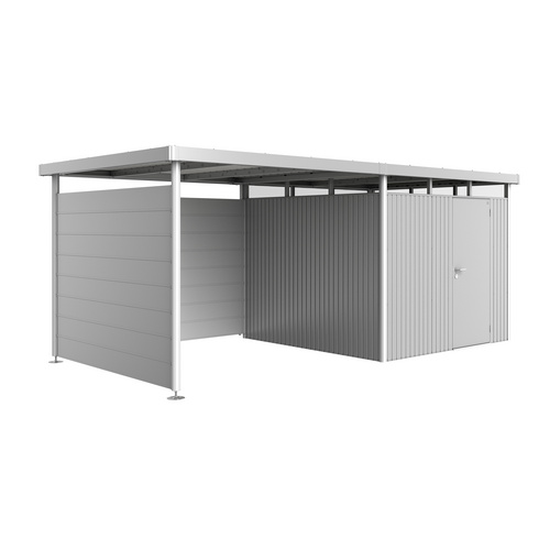 BIOHORT Seitenwand »HighLine«, Breite: 157 cm, Stahlblech, silber-metallic - silberfarben