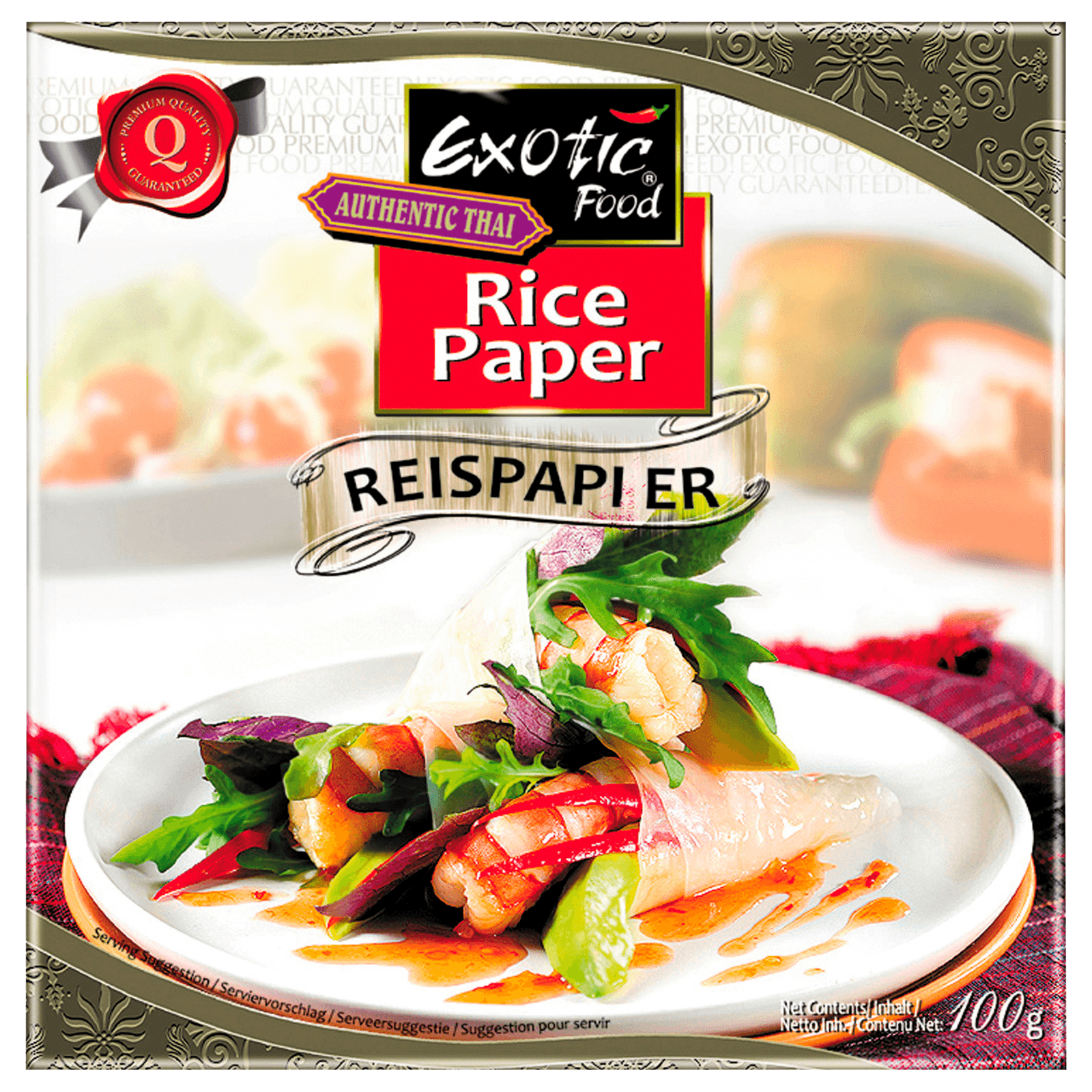 Exotic Food Authentic Thai Reispapier 100g