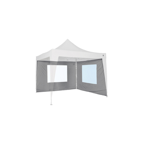 Bo-Camp Seitenwand, Wand mit Fenster, BxH: 300 x 300 cm - grau