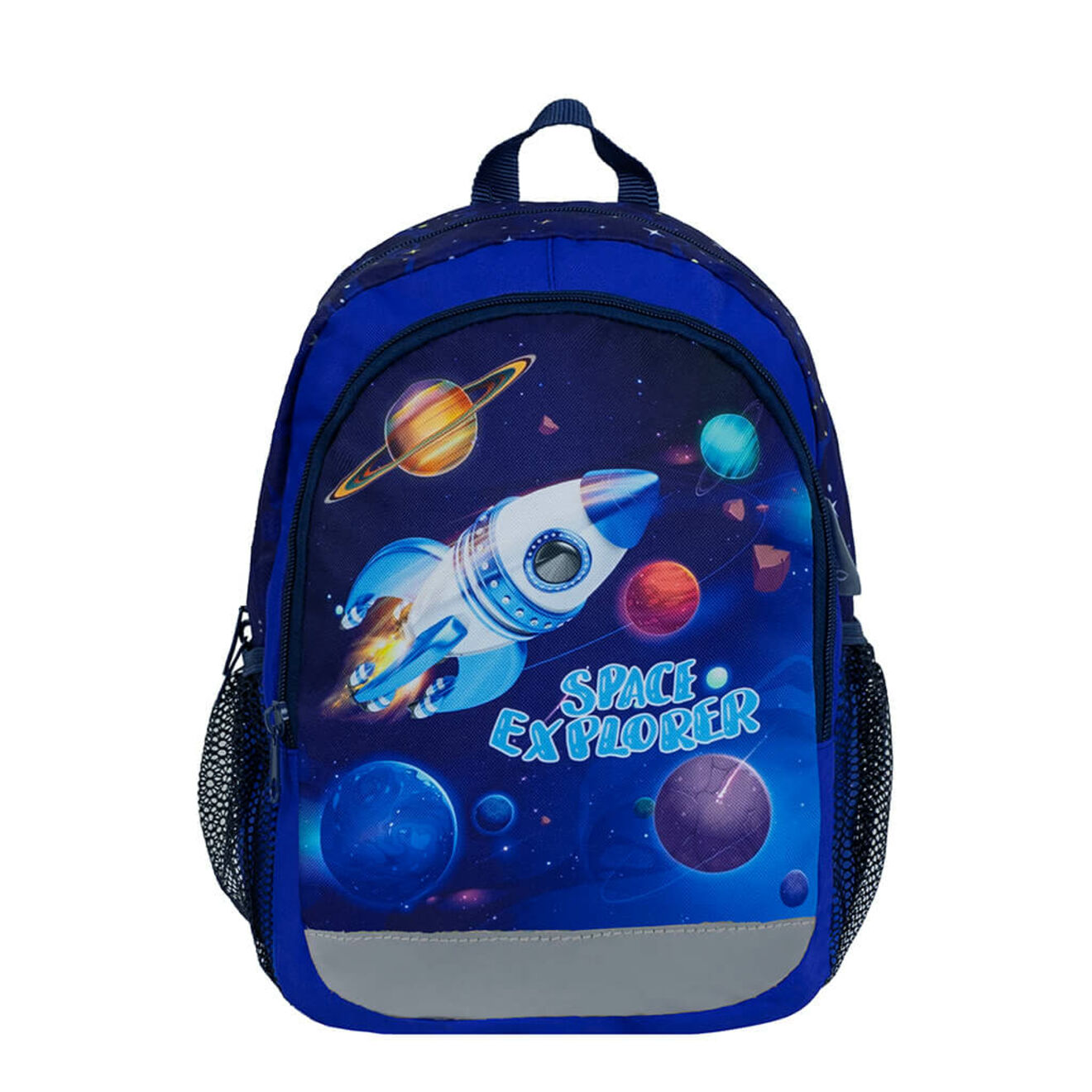 Belmil Kindergartenrucksack Kiddy Plus Space Explorer blau