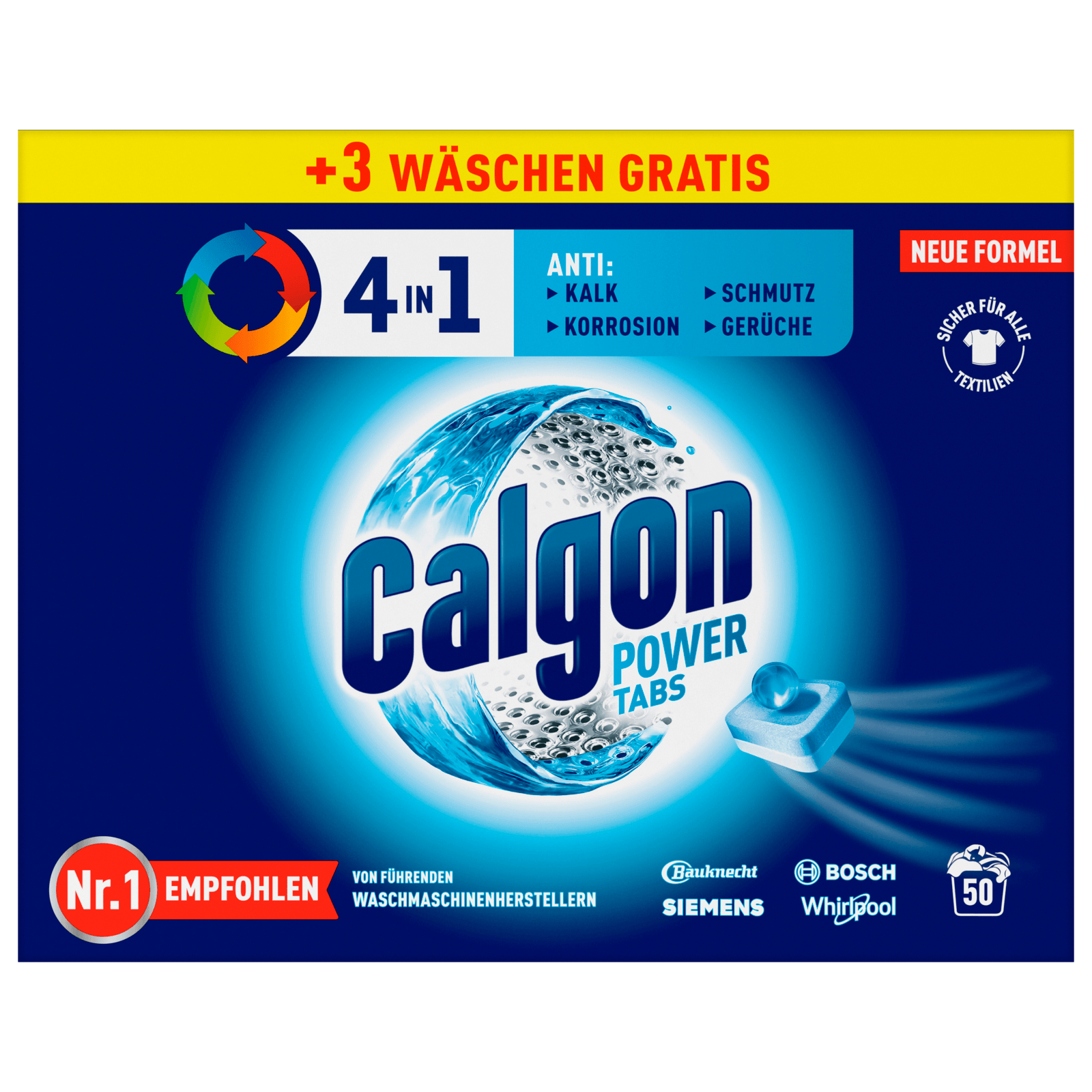 Calgon 4in1 Wasserenthärter Tabs 50 Stück