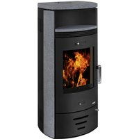 accente Kaminofen »Casablanca 3.0 Deluxe«, Naturstein, 7,5 kW, BxHxT: 53 x 112,6 x 42,4 cm - grau