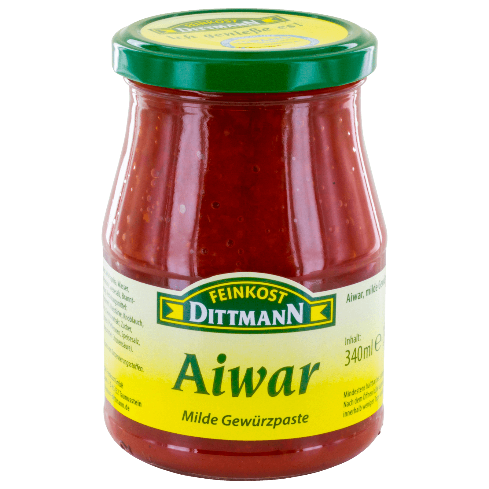 Feinkost Dittmann Aiwar mild Gewürzpaste 340ml