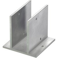 GS Terrassen Montagesysteme Stützanker, Silber, Aluminium, Länge: 100 mm - silberfarben