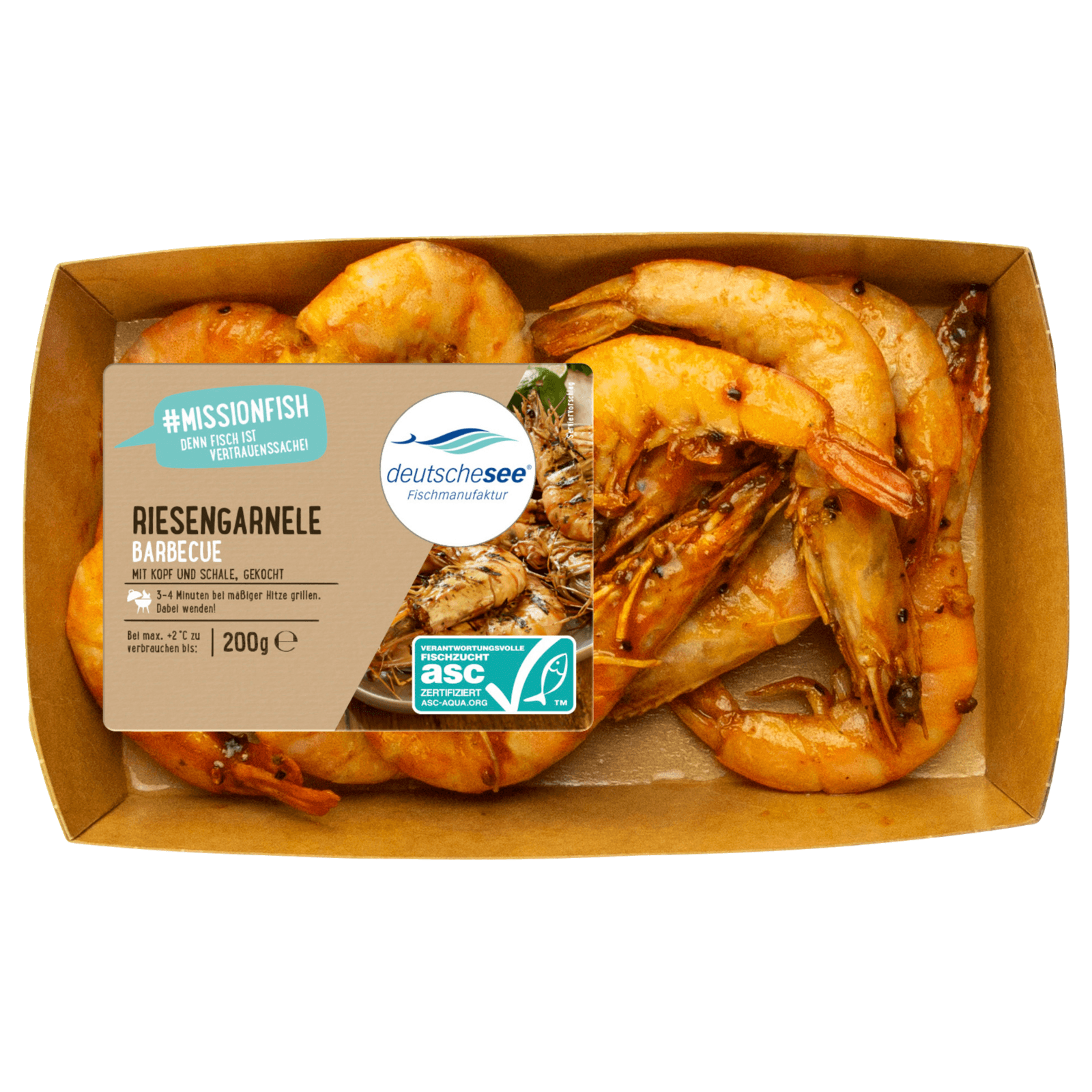 Deutsche See Riesengarnele Barbecue 200g