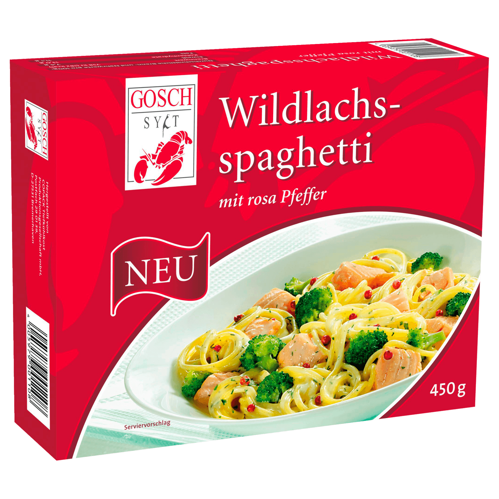 Gosch Wildlachsspaghetti 450g