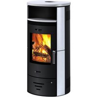 accente Kaminofen »Casablanca 3.0 Deluxe«, Keramik, 7,5 kW, BxHxT: 53 x 112,6 x 42,4 cm - schwarz | weiss