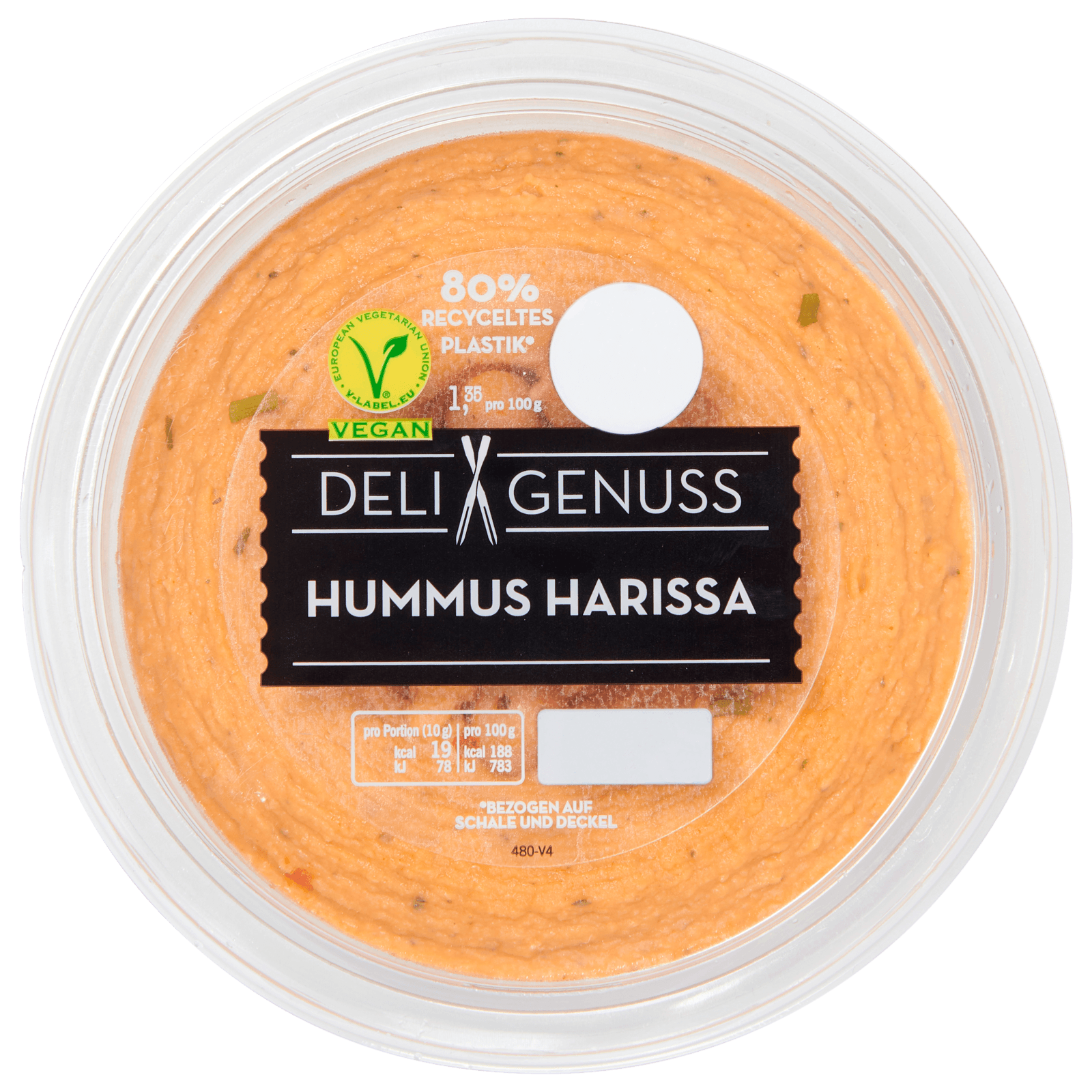 Deli Genuss Hummus Harissa 200g