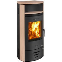 accente Kaminofen »Casablanca 3.0 Deluxe«, Sandstein, 7,5 kW, BxHxT: 53 x 112,6 x 42,4 cm - schwarz | beige