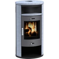 accente Kaminofen »Verona II«, Naturstein, 7,5 kW, BxHxT: 62 x 115 x 51 cm - grau