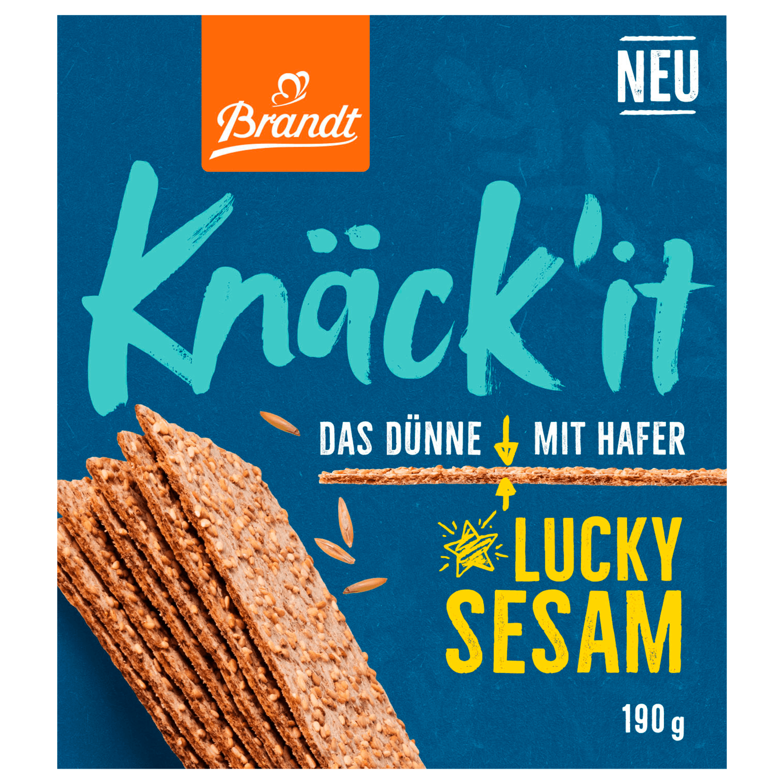 Brandt Knäck'it Knäckebrot Lucky Sesam 190g