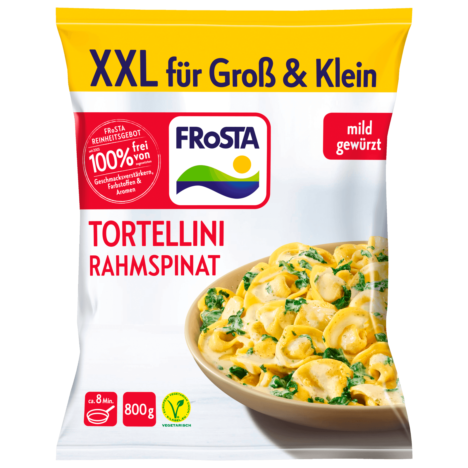 Frosta Tortellini Rahmspinat XXL Family Pack 800g