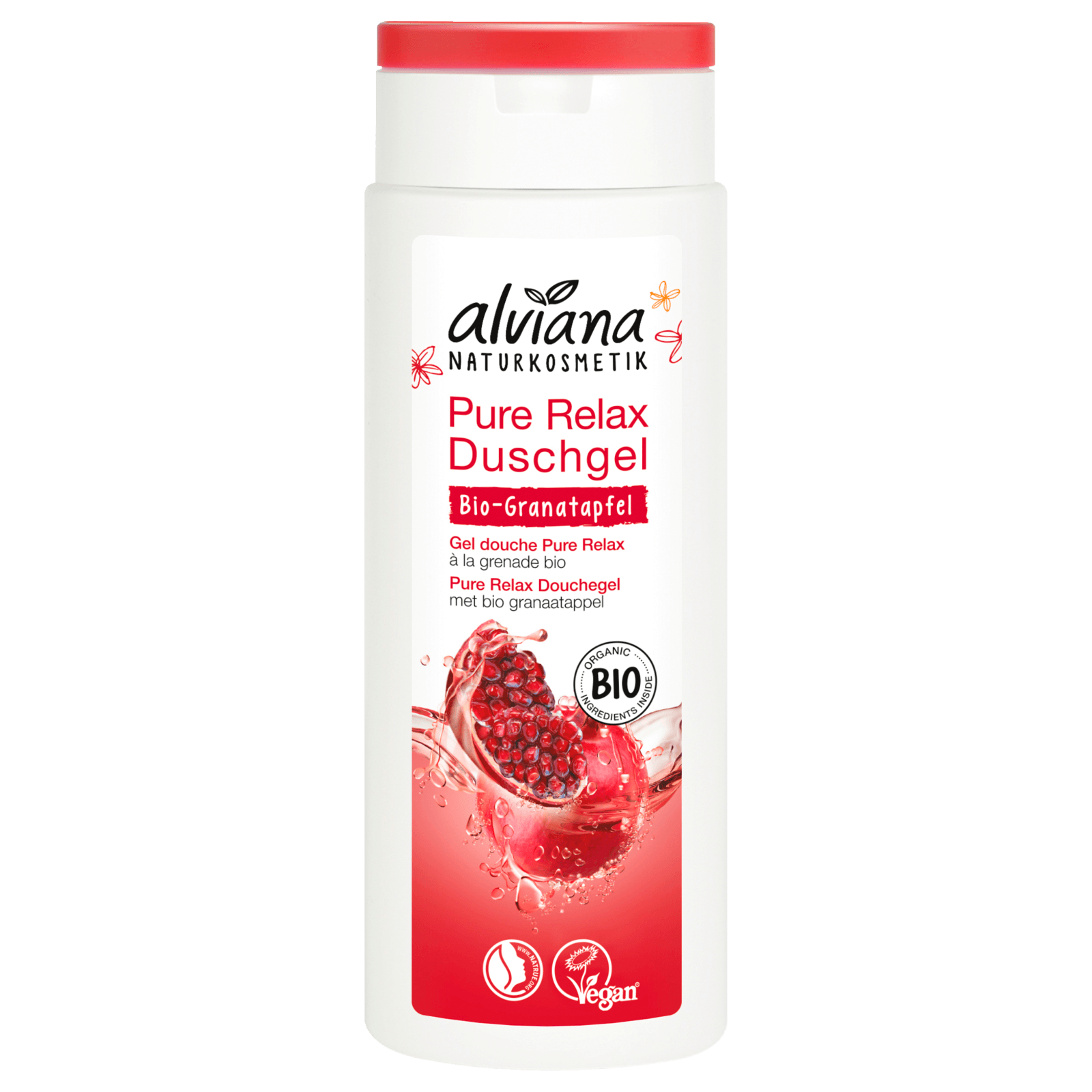 Alviana Duschgel Pure Relax Bio-Granatapfel 250ml