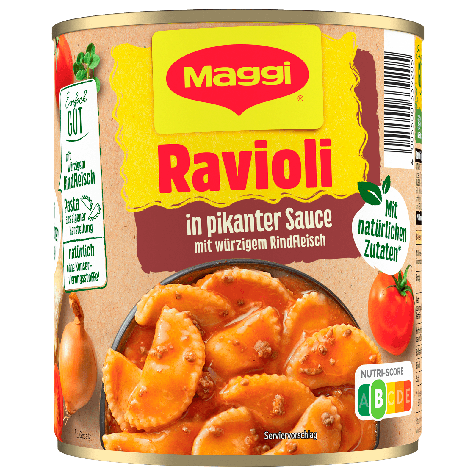 Maggi Ravioli in pikanter Sauce mit Fleisch 800g