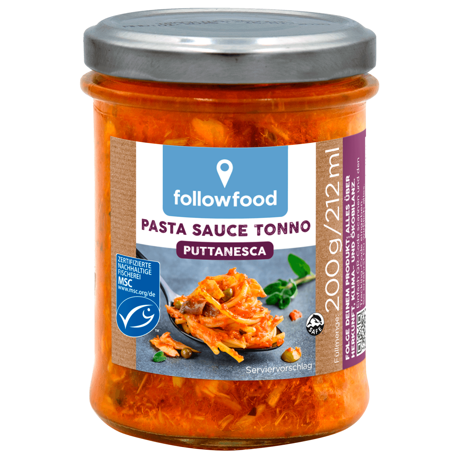 Followfood Pasta Sauce Tonno Puttanesca 200g