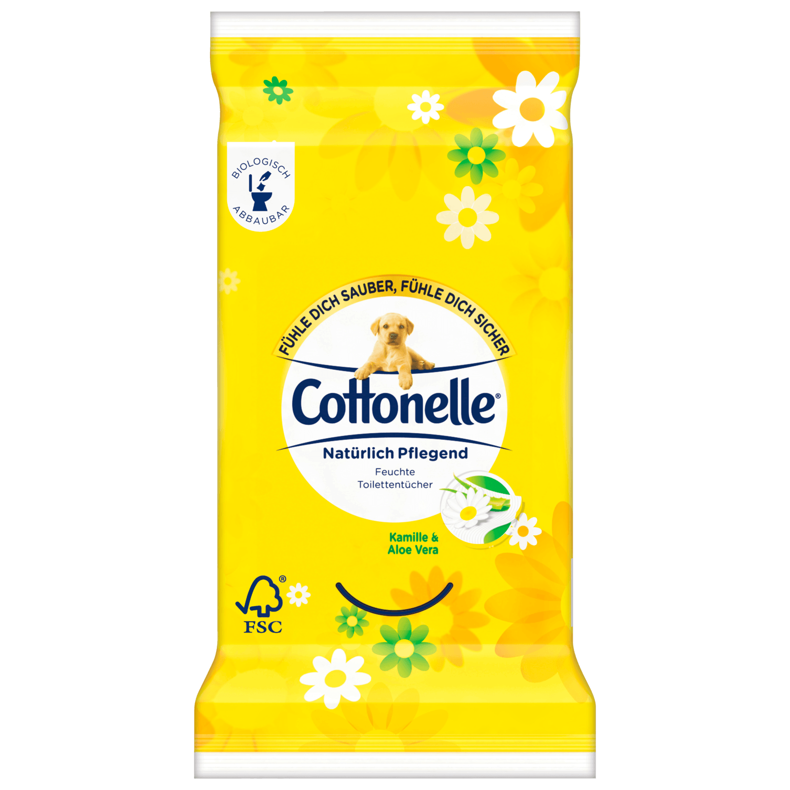 Cottonelle feuchte Toilettentücher Natürlich Pflegend 12 Tücher