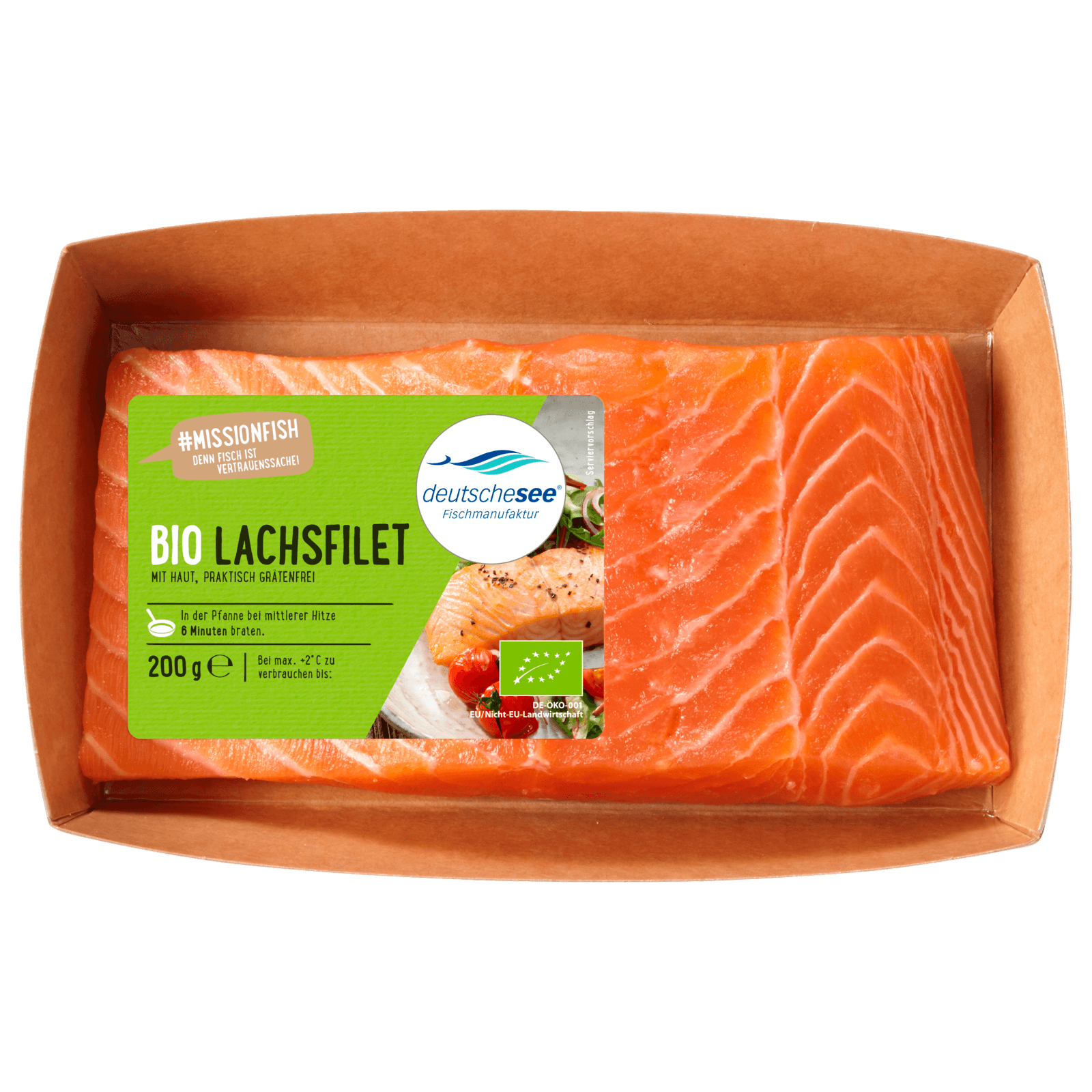 Deutsche See Bio Lachsfilet 200g