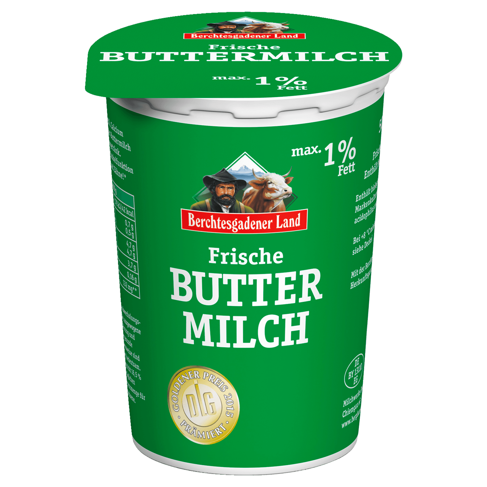 Berchtesgadener Land Frische Buttermilch 500g