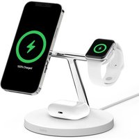 Belkin BOOST↑CHARGE™ PRO Drahtloses 3-in-1-Ladegerät mit MagSafe weiß