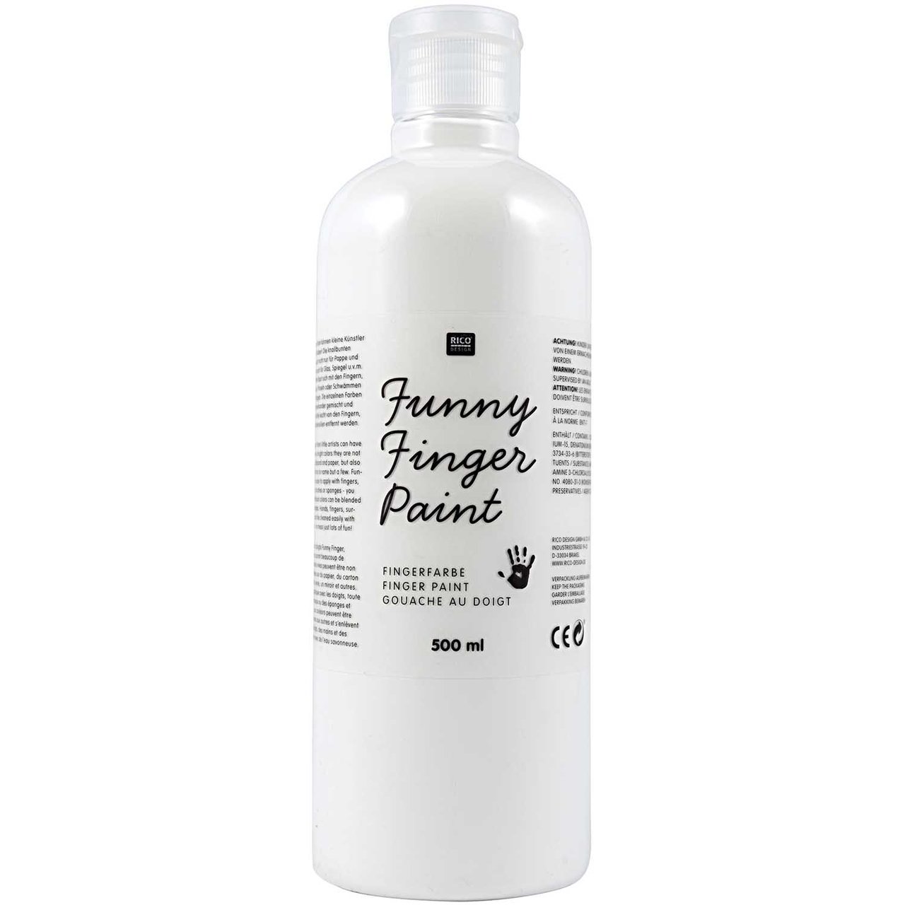 Rico Design Fingerfarbe 500ml weiß