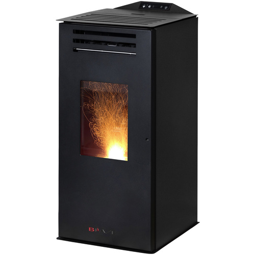 BLAZE Pelletofen »ANNA«, 6,33 kw, WiFi-fähig, BxHxT: 45 x 86 x 51 cm - schwarz