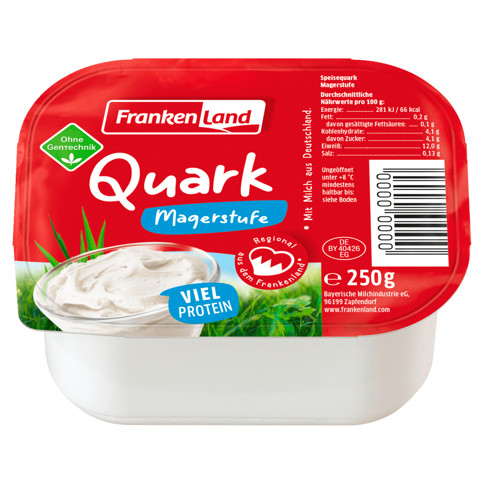 Frankenland Speisequark 0,2% Magerstufe 250g