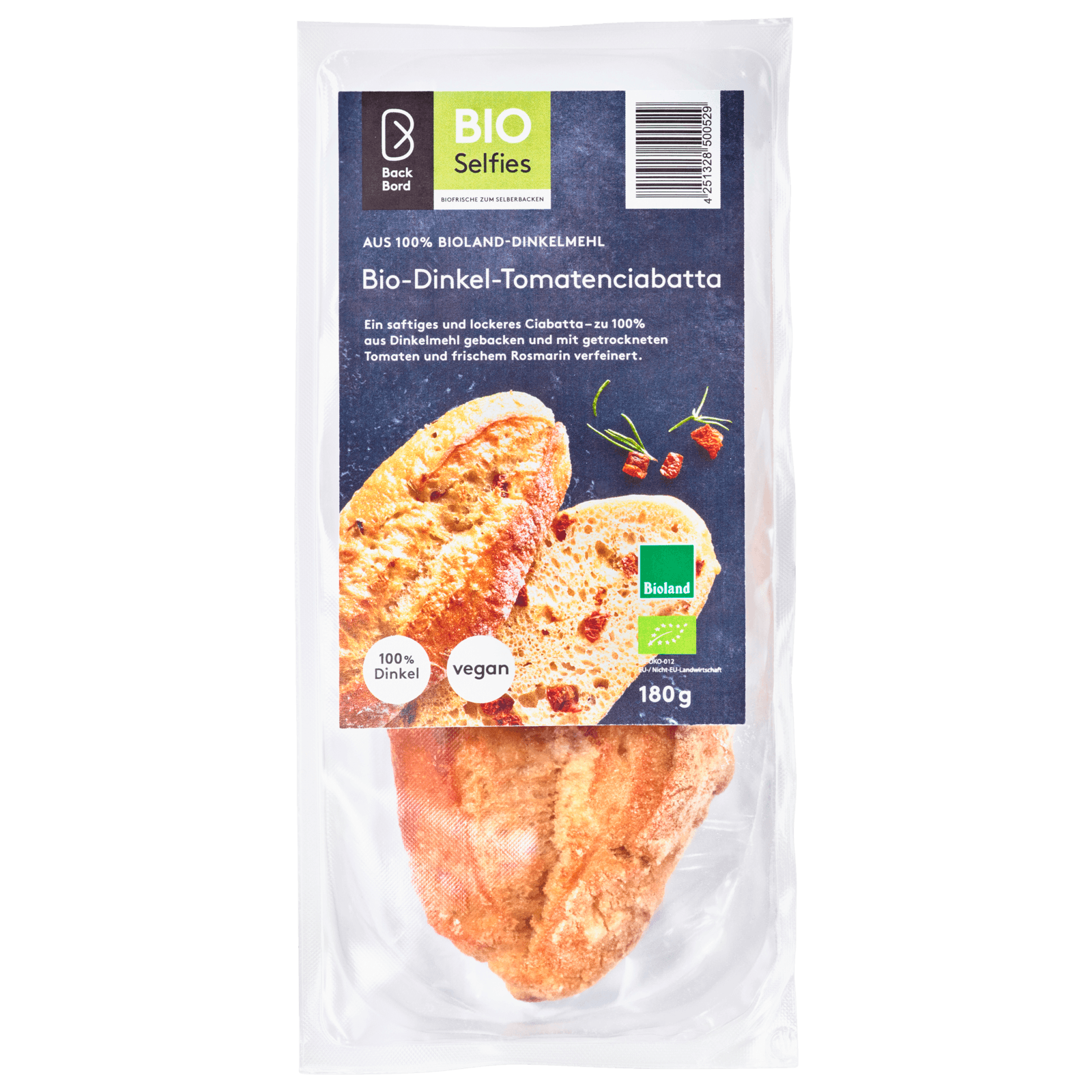 Back Bord Bio Dinkel Tomatenciabatta 180g