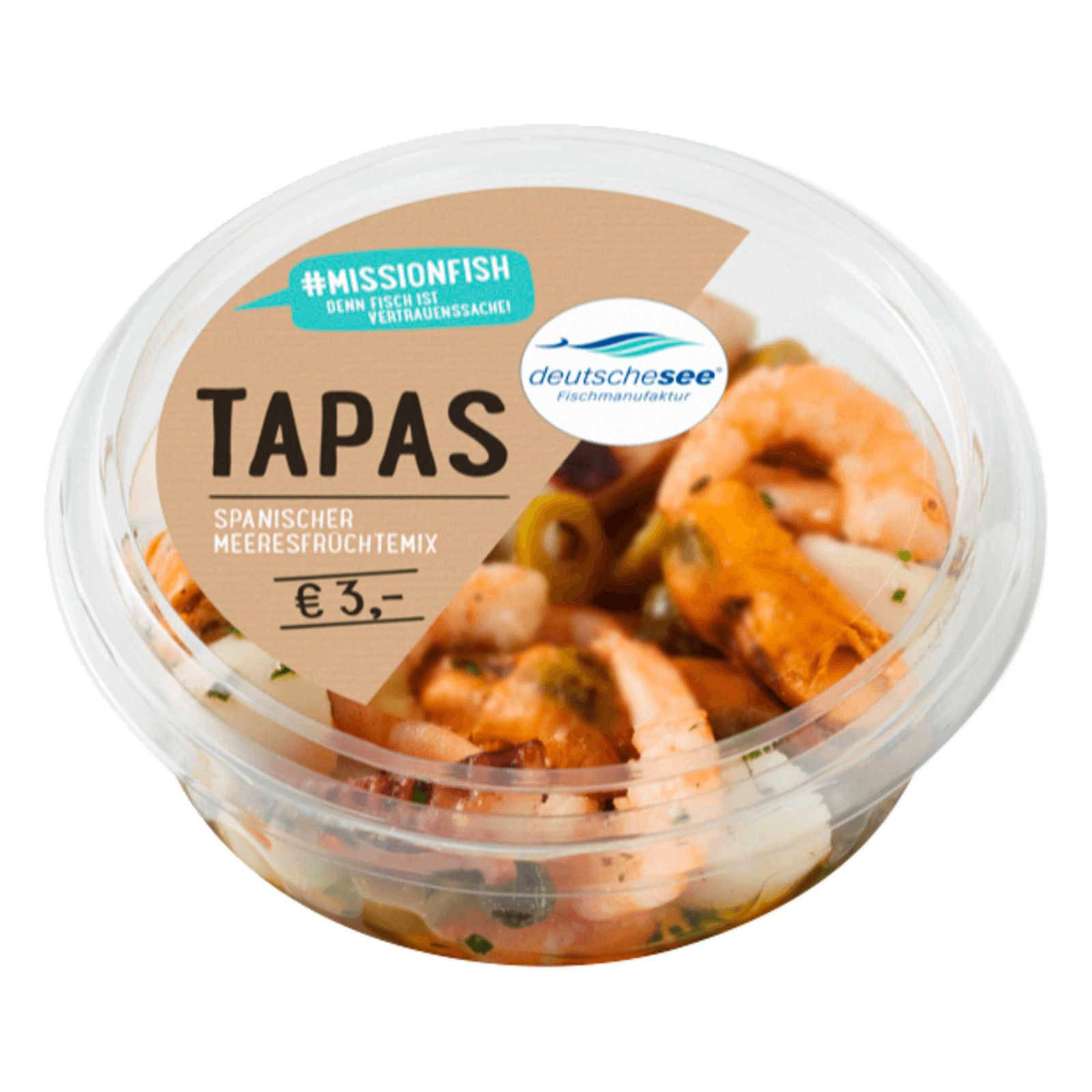 Deutsche See Tapas Spanischer Meeresfrüchtemix 100g