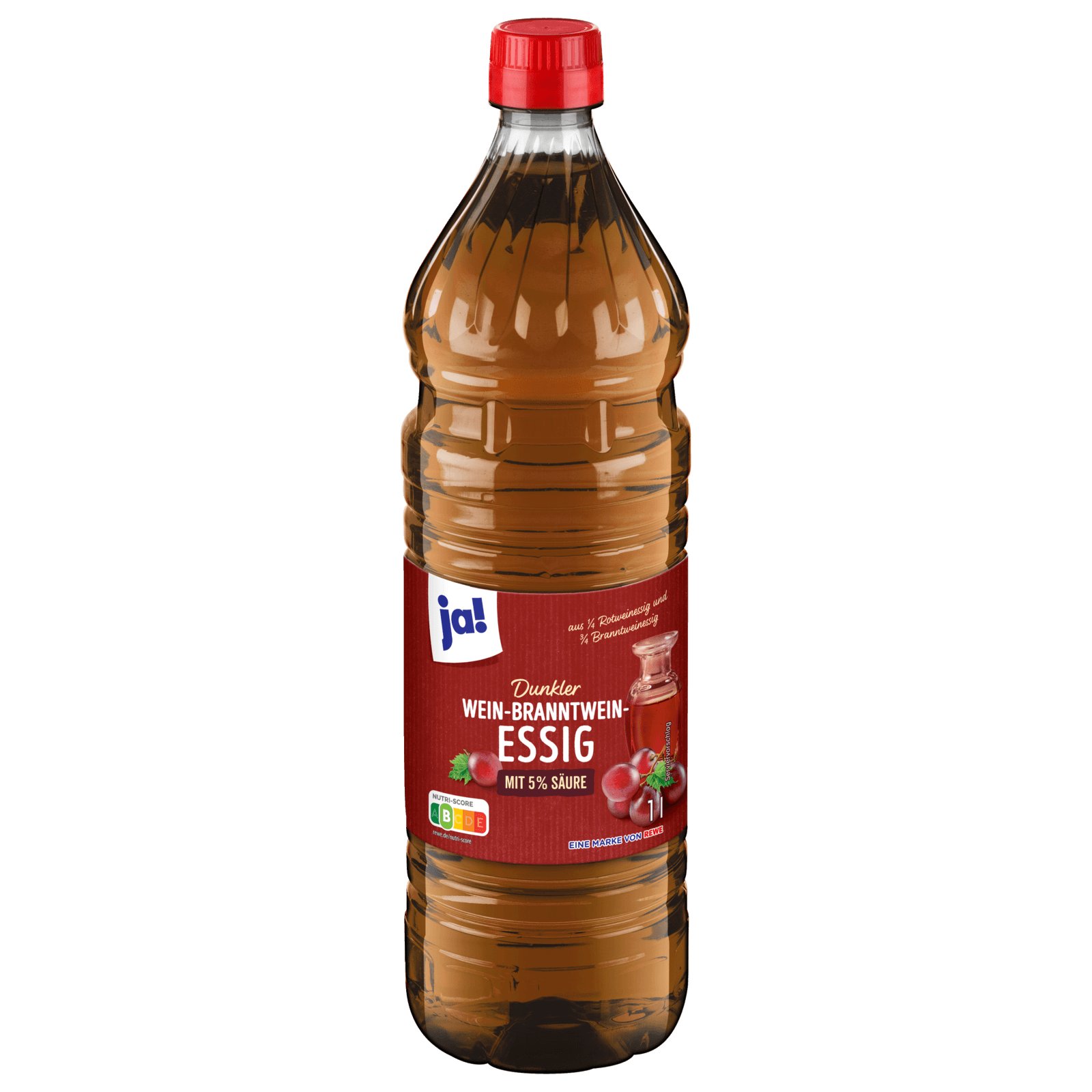 ja! Wein-Branntwein-Essig dunkel 1l