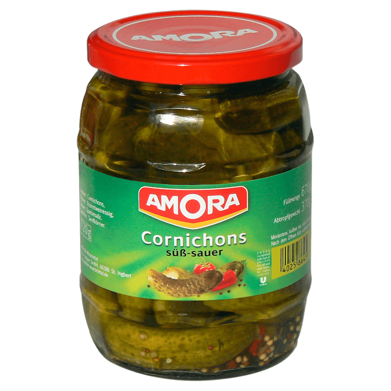 Amora Cornichons 370g