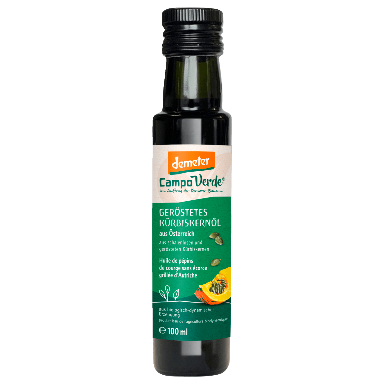 Campo Verde Bio Demeter Geröstetes Kürbiskernöl 100ml