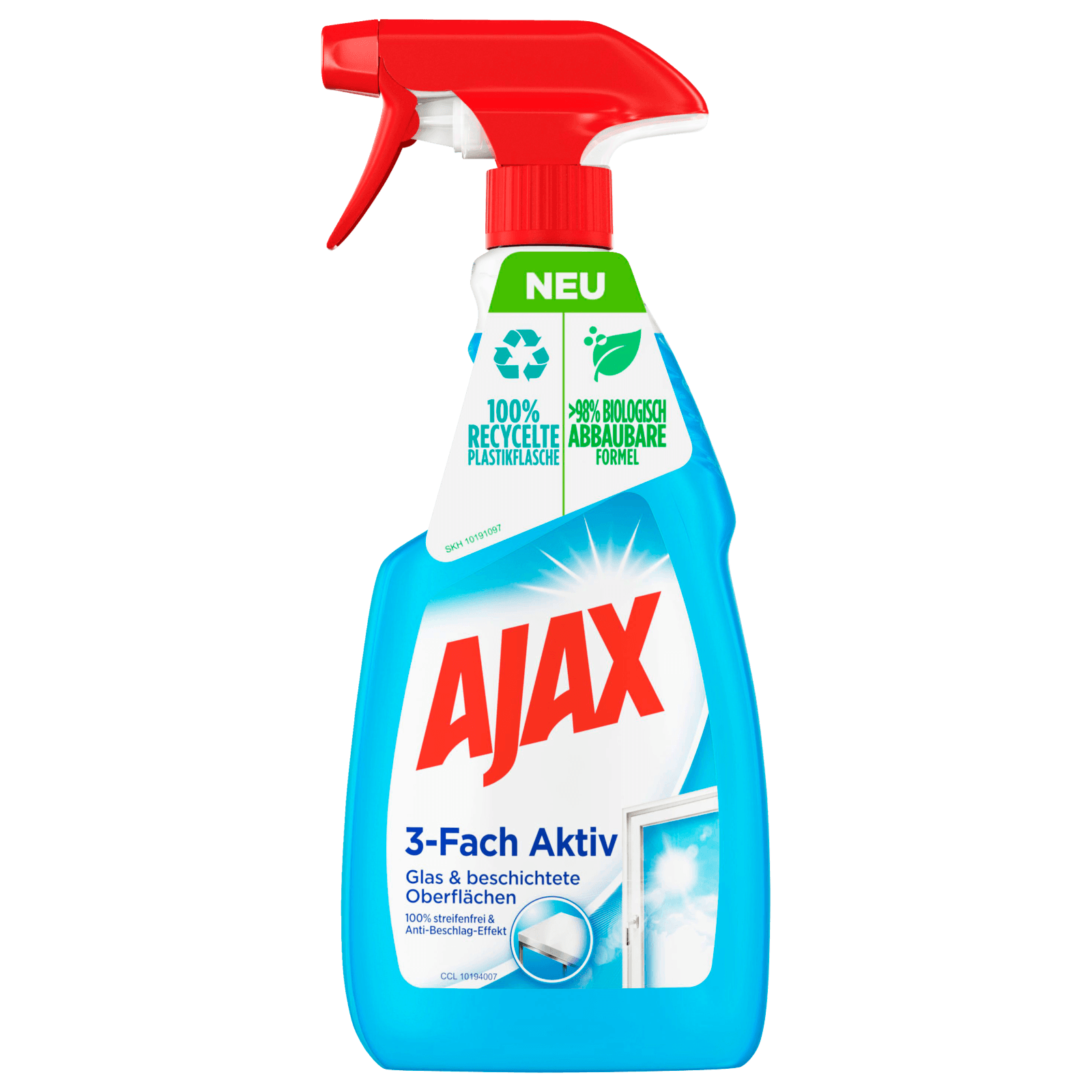 Ajax Glasreiniger 3-Fach Aktiv 500ml