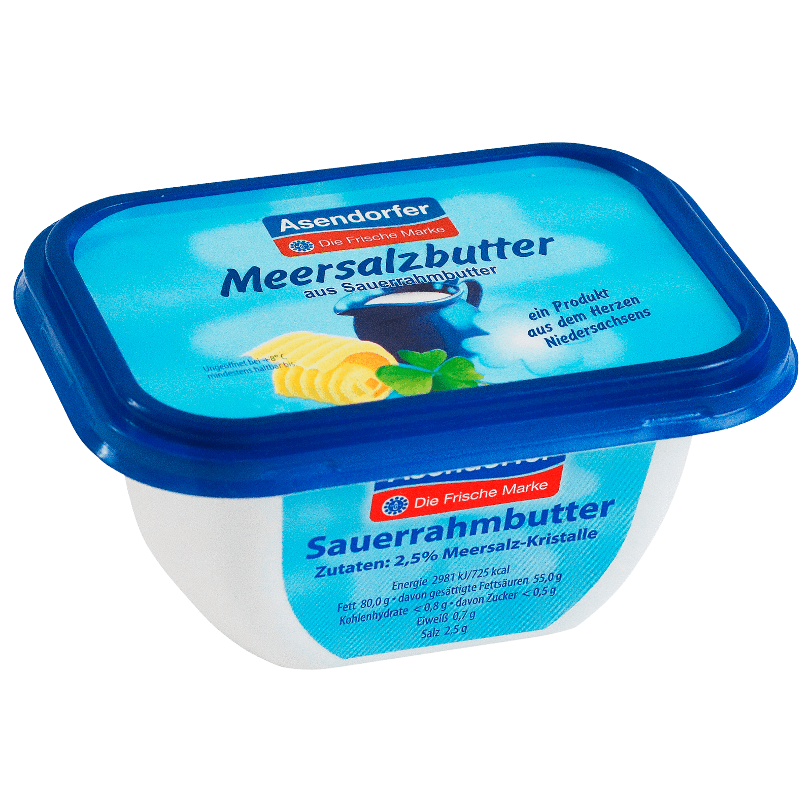 Asendorfer Meersalzbutter aus Sauerrahmbutter 150g