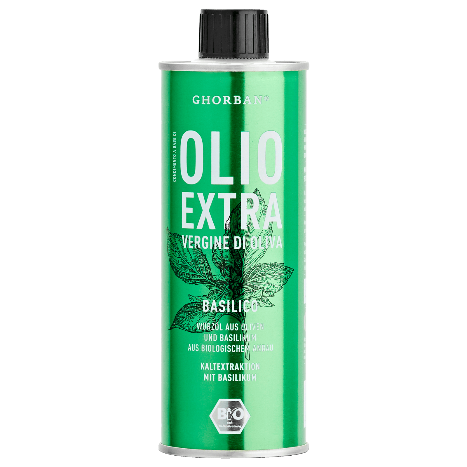 Ghorban Bio Olio Extra Vergine di Oliva Basilico 250ml