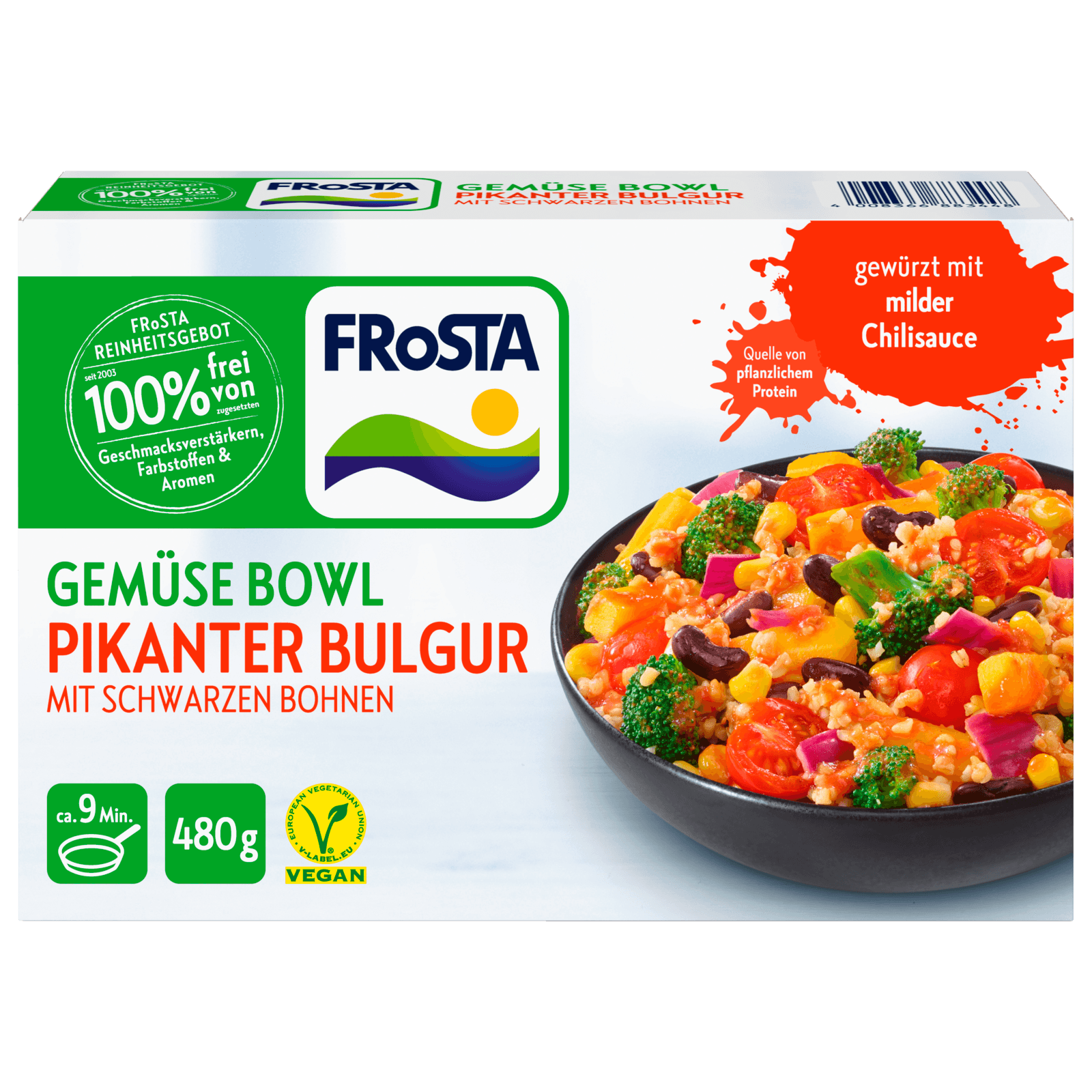 Frosta Gemüse Bowl Pikanter Bulgur Vegan 480g