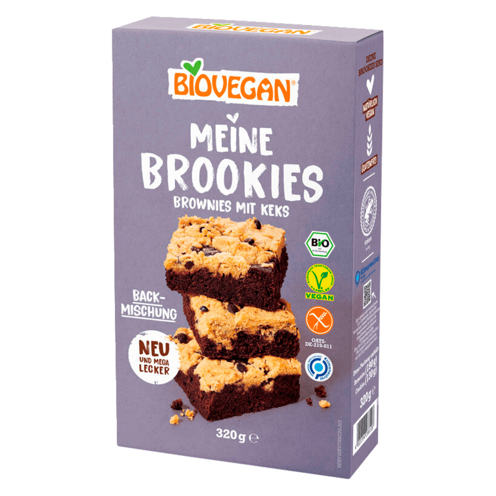 Biovegan Bio Backmischung Brookies 320g