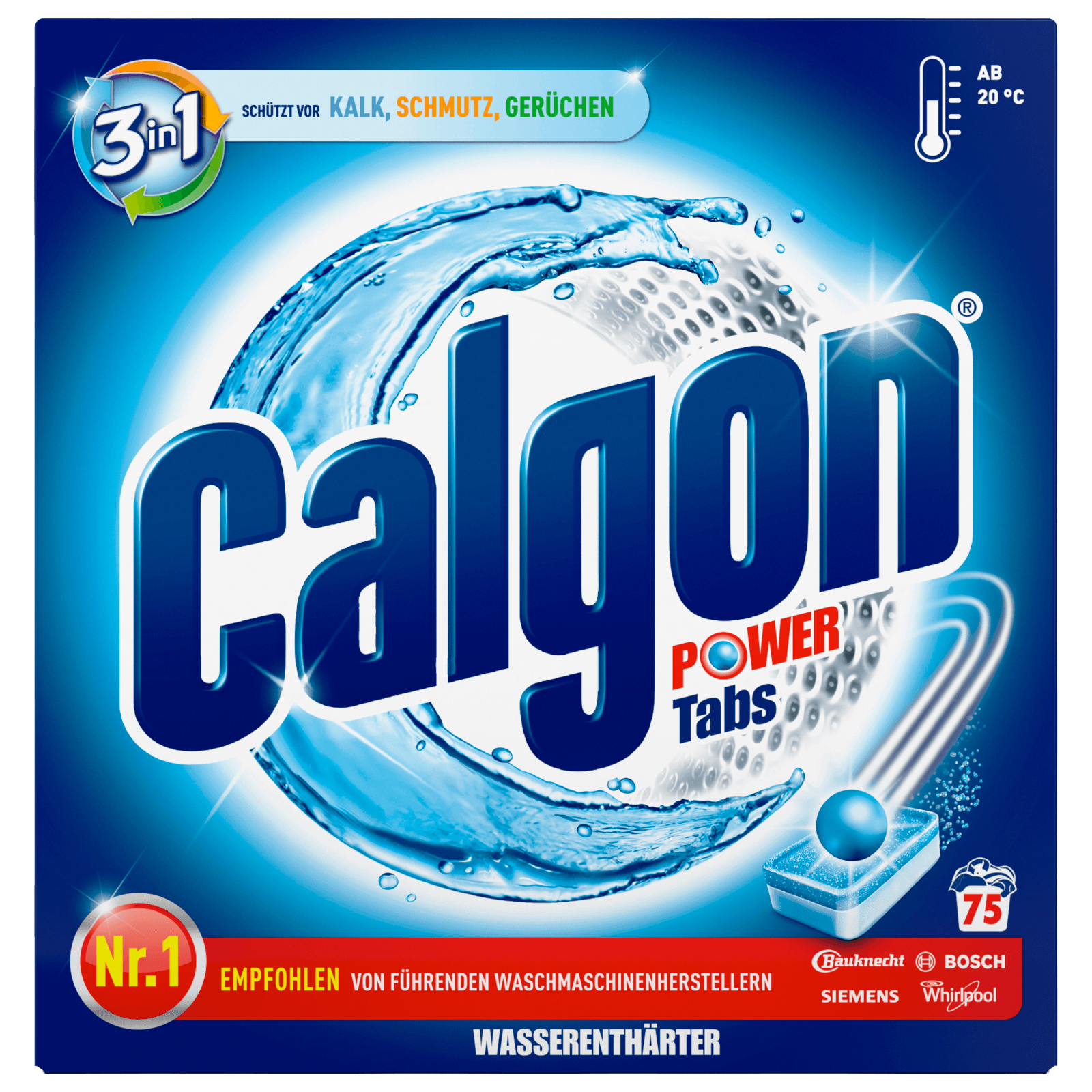 Calgon 2in1 Wasserenthärter Tabs 75 Stück