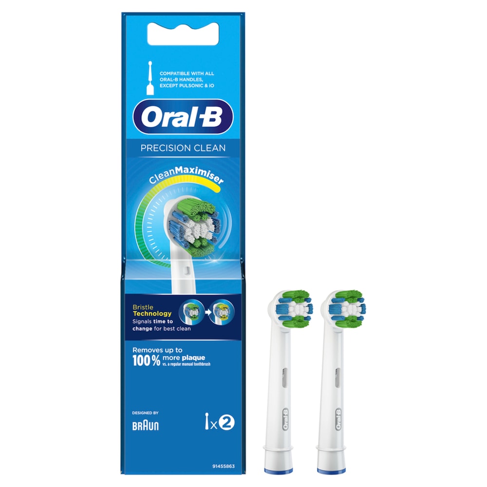 Oral-B  Oral-B Aufsteckbürsten Precision Clean CleanMaximizer in Weiß Zahnpflegezubehör 2.0 pieces