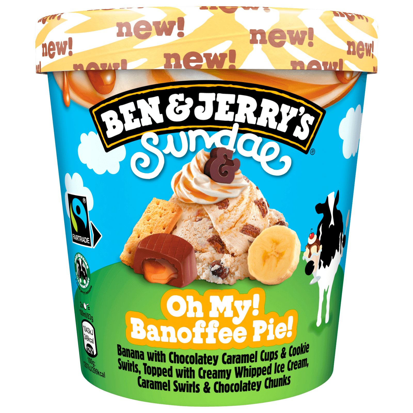 Ben & Jerrry's Sundae Oh My! Banoffee Pie! 427ml