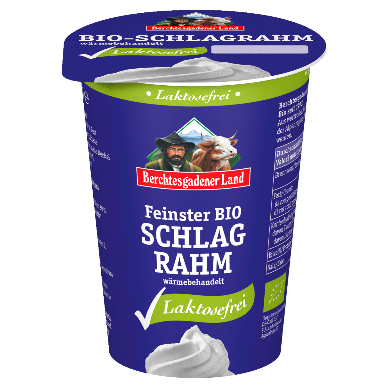 Berchtesgadener Land Bio Schlagrahm laktosefrei 200g