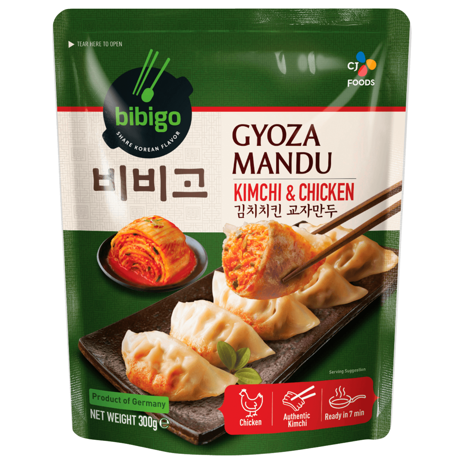 Bibigo Gyoza Mandu Kimchi & Chicken 300g