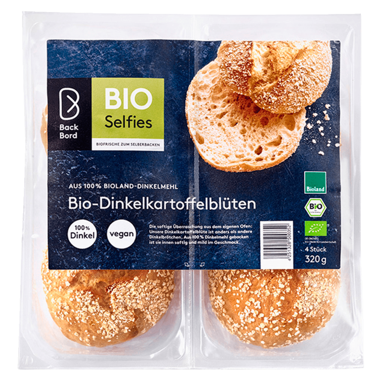 Back Bord Bio Dinkelkartoffelblüten 320g