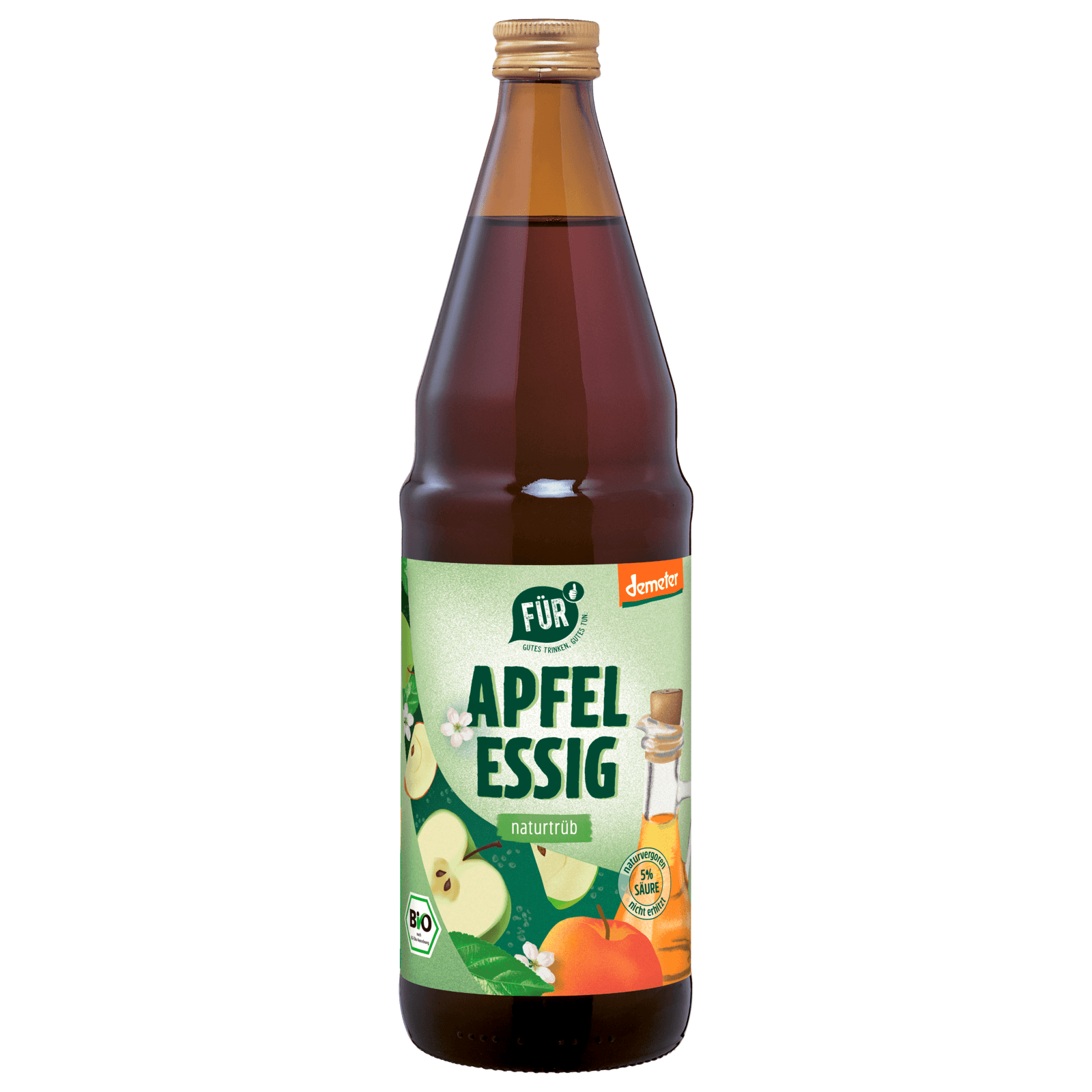Für Bio demeter Apfelessig naturtrüb 0,75l