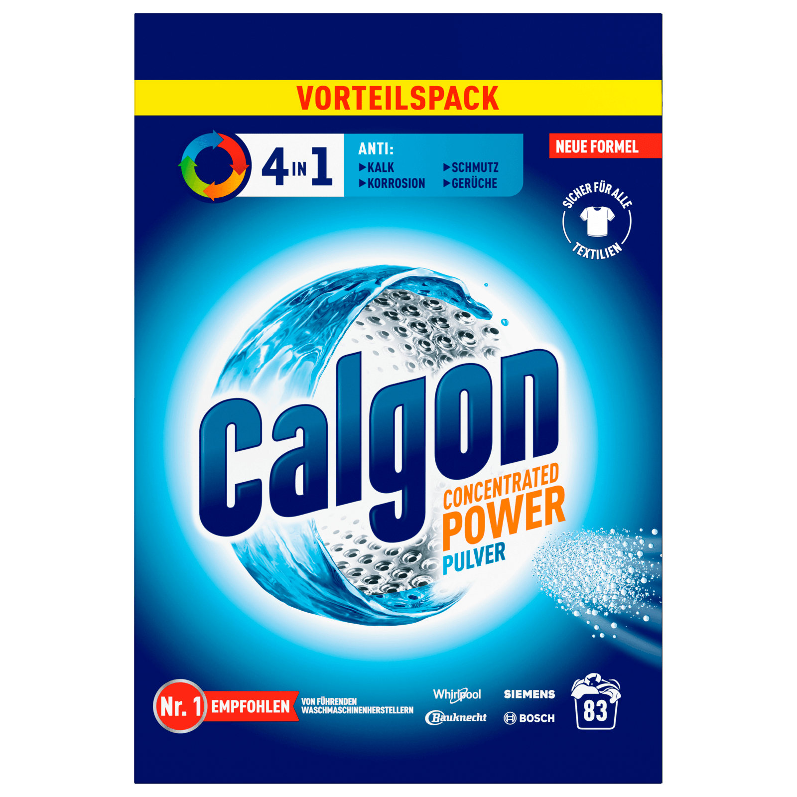 Calgon 4in1 Wasserenthärter Pulver 2,075kg, 83WL